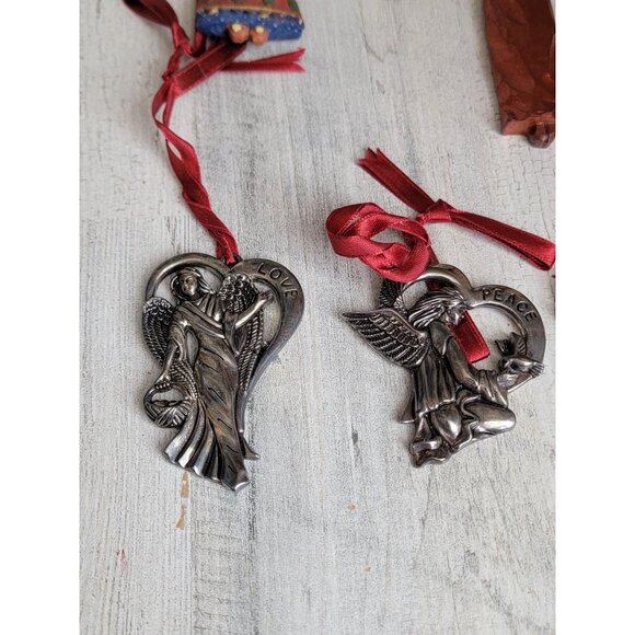 Angel love hope peace variety‎ ornament Xmas set cherub - Picture 2 of 6